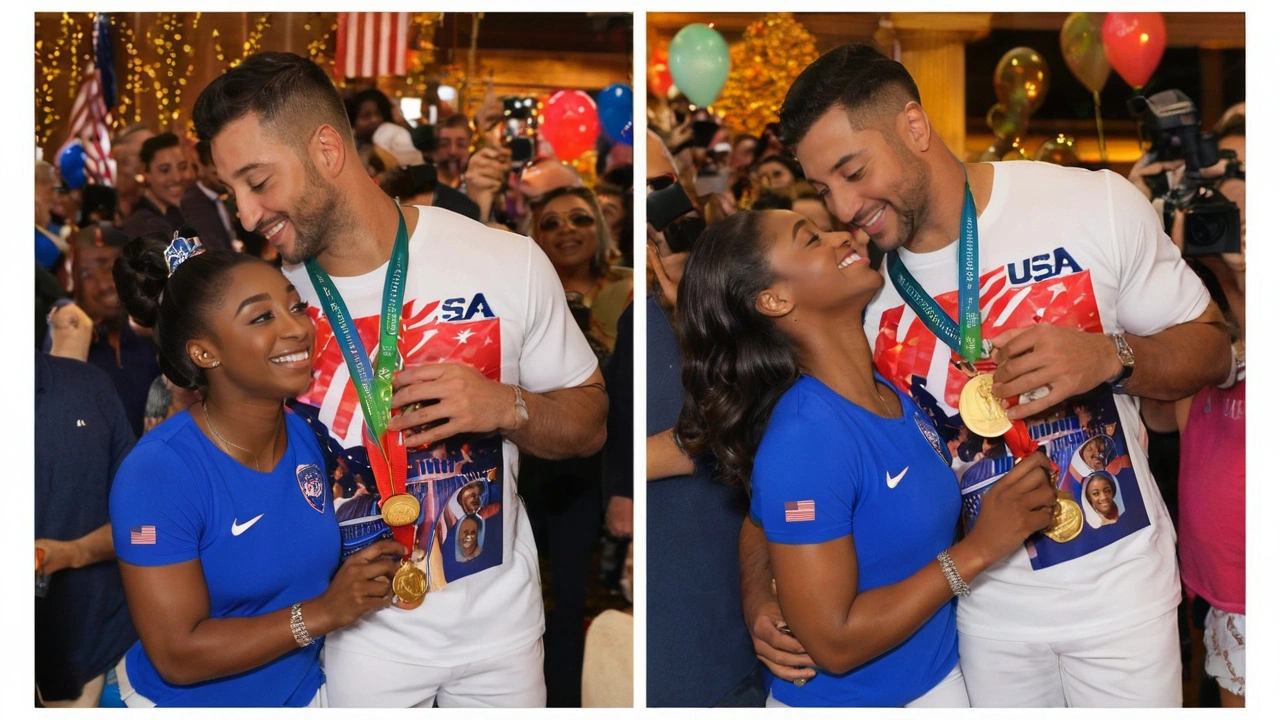 Marido de Simone Biles Gera Polêmica ao Usar Medalha de Ouro da Esposa