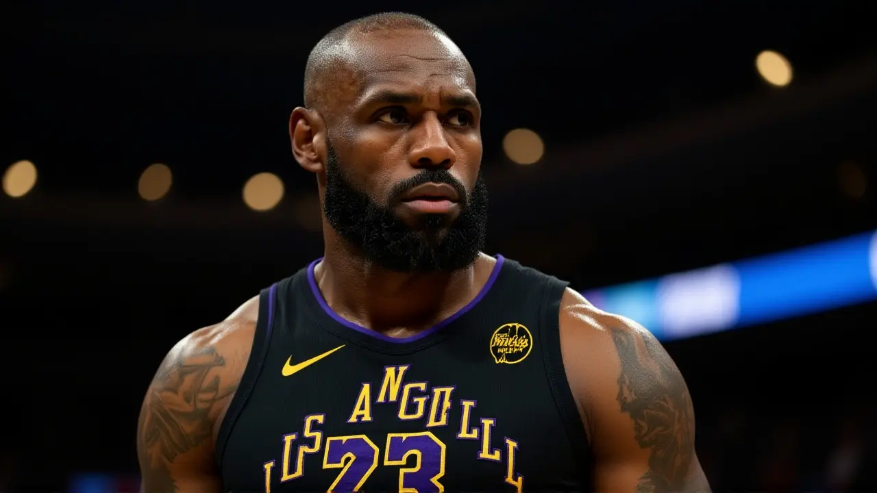 LeBron James fora contra Thunder por dores no pé; Lakers sofrem